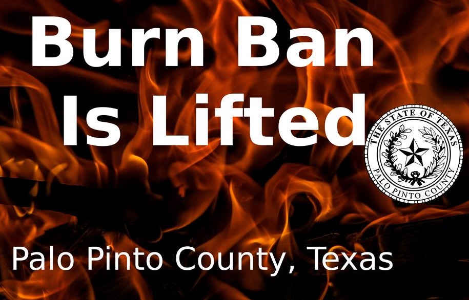 County wide burn ban has been lifted